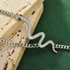 Snake Chic Bone Necklace For Women Modern Design With Mixed Accents Gemstone