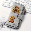 Scottish Highland Cow Women's Long Wallet 1pc Multi - functional Snap Coin Purse Cat Lovers Gift Daily Commute Outdoor Travel Family Use Model