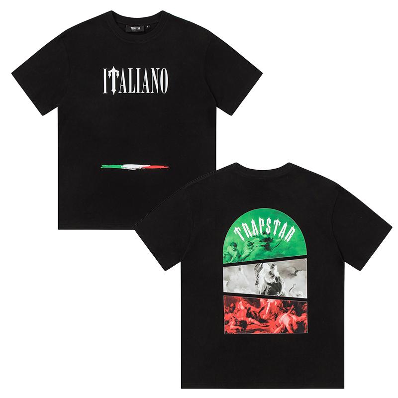 701 Trapstar London 2025 Sommer Neu Hochwertige Baumwolle Rundhals Locker Übergröße Herren- und Damen-T-Shirt Paar-T-Shirt