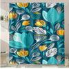 Cartoon Ice Cream Cake Washable Dirt-Resistant Shower Curtain Shower Head Waterproof Polyester Bath Curtain For Home Decor