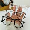 3PCS Ultra Light PC+metal Oval Small Fresh Anti Blue Light Glasses Fashionable and High-end Unisex