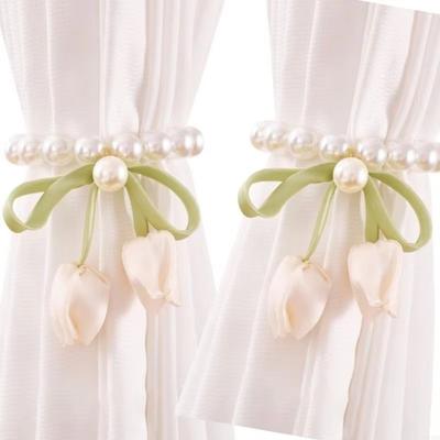 Tulip-Shaped Tulip Curtain Straps Magnetic Curtain Buckle Creative Drapery Holders  Home Decor