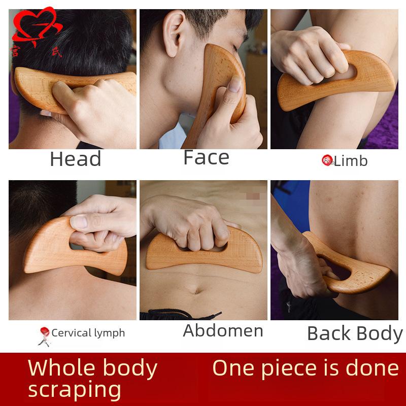 Holz Gua Sha Werkzeug Manueller Massageschaber für Anti Cellulite Schlankheits Guasha Massagebrett Körper Gua Sha Paddel Therapie Werkzeug