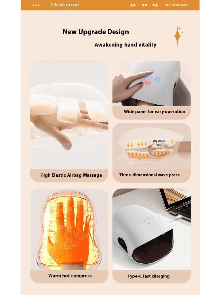 Smart Multi-functional Electric Airbag Hand Massager with Finger Acupoint Care