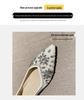 Exquisite French Rhinestone Pointed Toe Flats: Women's Fairy Style Slip-On Wedding Shoes