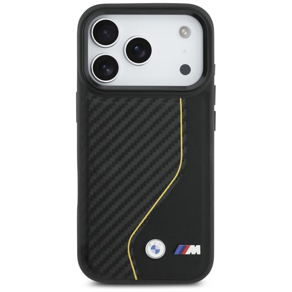 BMW M Carbon Line & Logo MagSafe Case for iPhone 17 Pro Yellow
