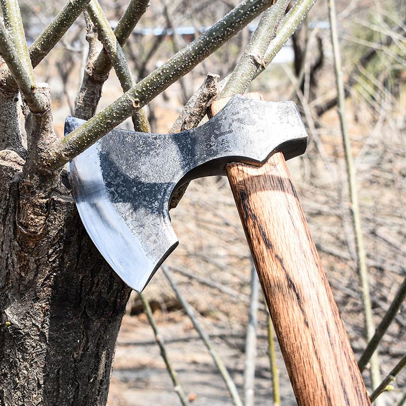Outdoor 65 Manganese Steel Fully Forged Camping Hiking Emergency Self-defense Equipment Camping Chopping EDC Axe