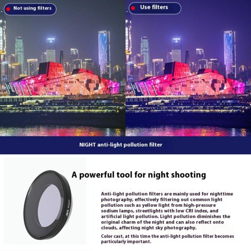 Scratch Resistant Lens Filter for Action Cameras Quick Change CPL ND8 ND16 ND32 ND64 ND8PL Star NIGHT Film Filters