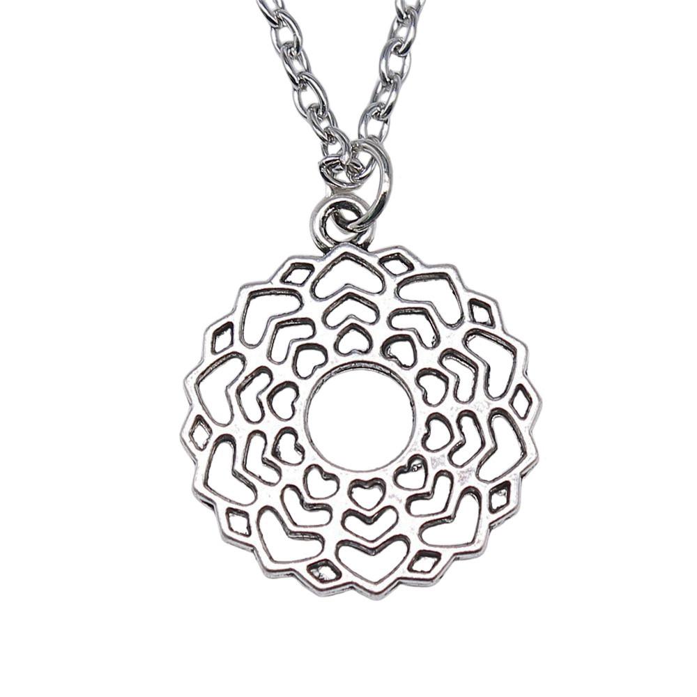 Witch Knot Pendant Necklace Wiccan Celtic Occult Protection Jewelry 45cm or 70cm long chain