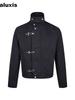Vintage Distressed Flight Jacket with Button-Down Collar for Women, Autumn Winter New Style Slouchy High-End Couple Workwear Coat Trendy