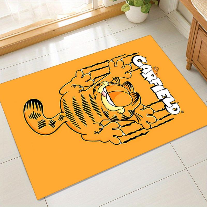 Garfield'S Playful Pose Carpet For Playroom Bedroom Living Room Sofa Home Decorkids Game Area Rug Nonslip Floor Mat