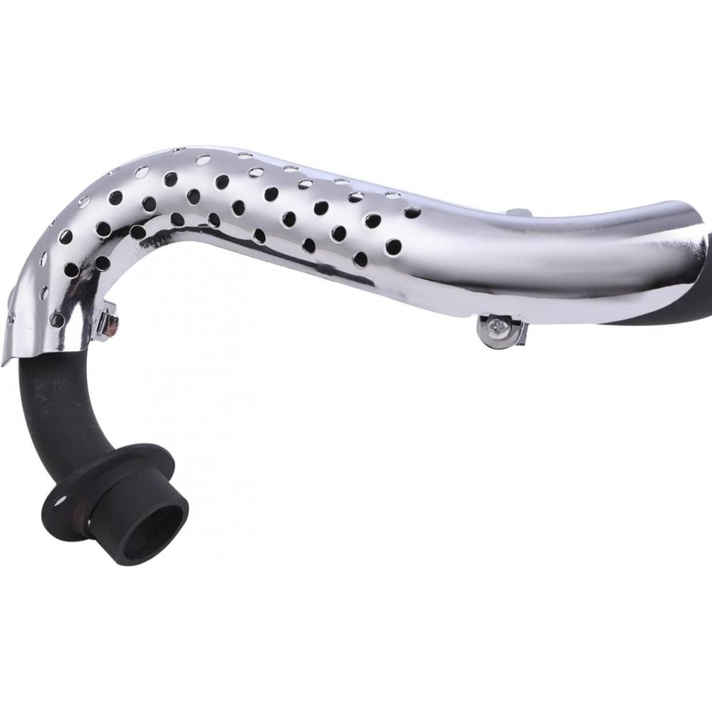 Customdivine Scrambler Up Muffler Steel Chrome Black sUper Cub C50 C70 C90