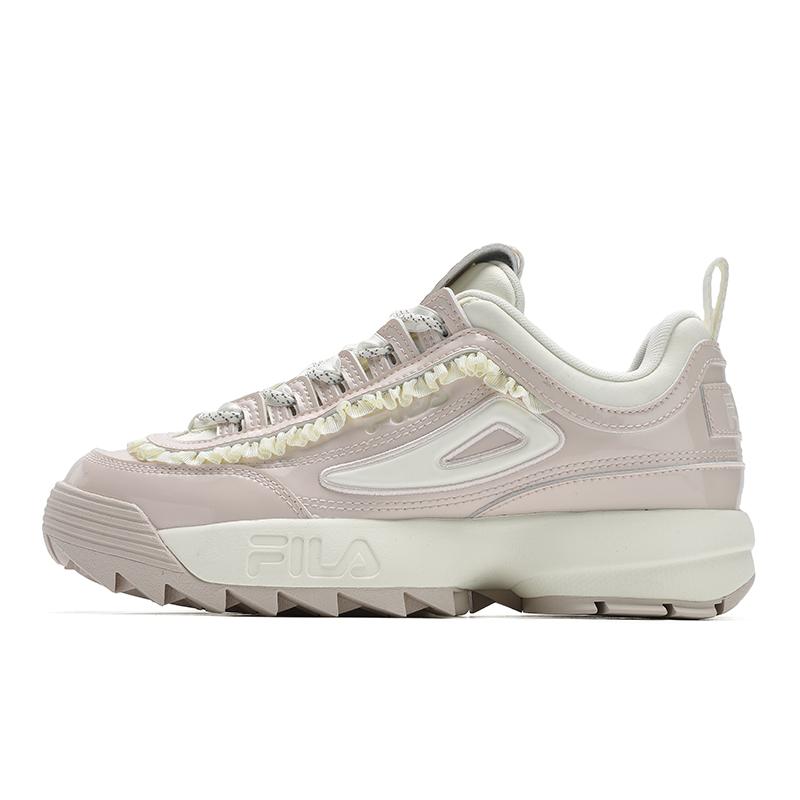 FILA Disruptor 2 Retro Series Versatile Fashionable Trendy Shock Absorbing Durable Low-Top Casual Shoes Women sneakers Pink White F12W512135FMP 39