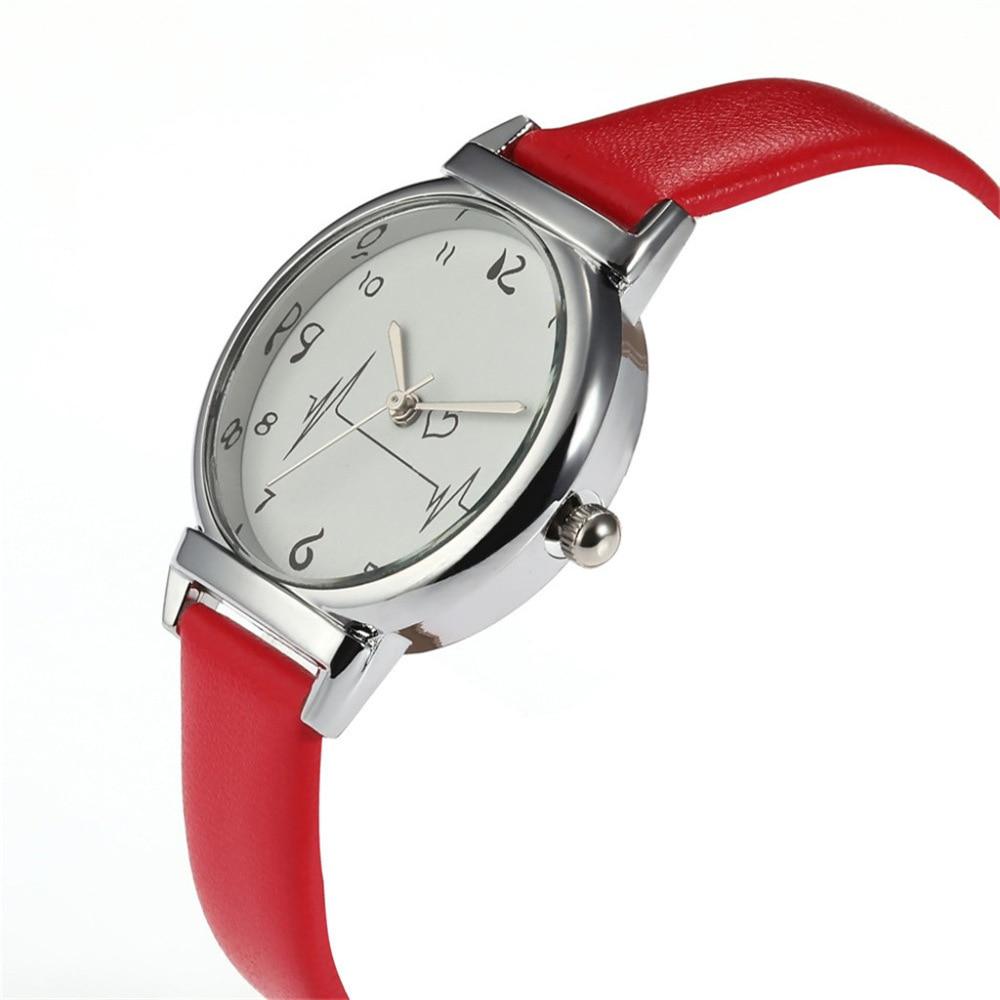 Γυναικείο ρολόι μόδας Νέο γυναικείο ρολόι χειρός από λεπτό δέρμα λουράκι Ρολόγια χαλαζία με μικρό καντράν Φόρεμα Ρολόι Relogio Feminino 2019