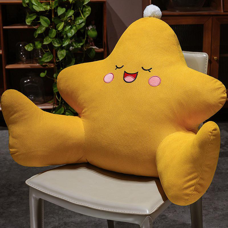 

Cartoon Star Lumbar Support Pillow - Soft Cushion for Beds, Sofas, and Office Chairs 50x65cm / 0.95kg