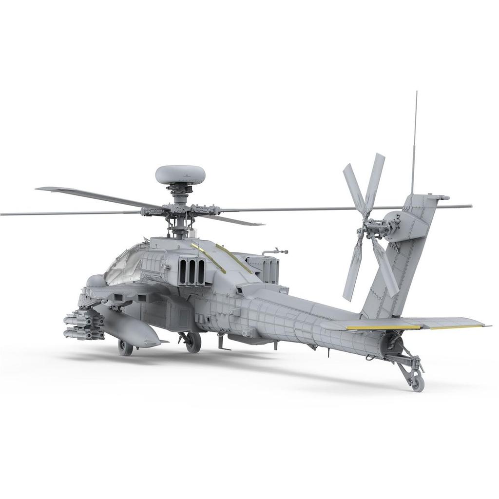 MENG Model GSI Creos 1/35 Israel AH-64D Saraph Attack Helicopter with 2 Resin Figures Scale Plastic Model Kit MQS-005S