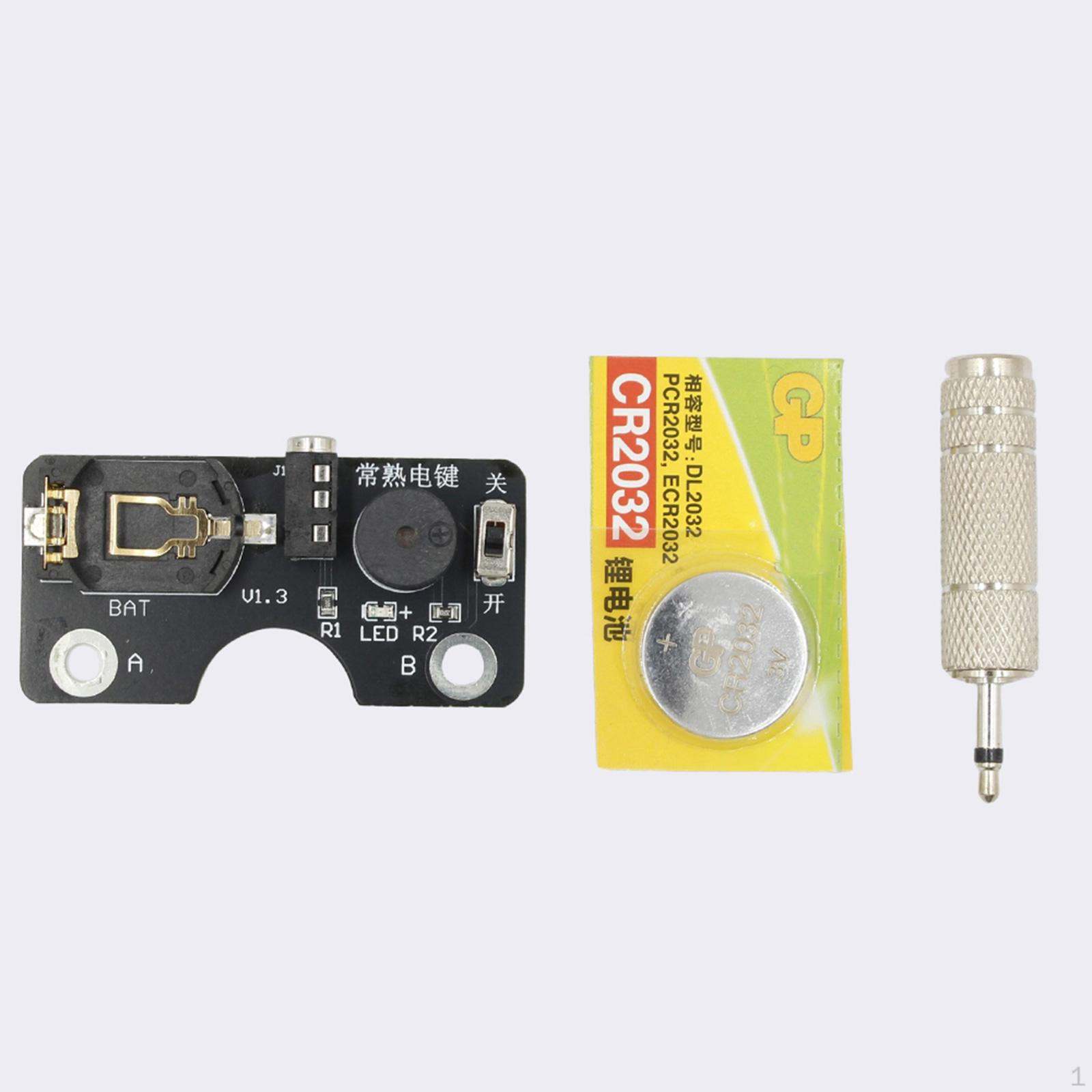 

Sound and Light Circuit Board with Battery 3.5mm Audio Plug Accessories for Morse Code CW