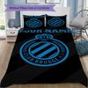 Custom Name Club Brugge Kv Pattern Bedding Uilt Set Uilt Cover Pillowcase Home Decoration Birthday Gift (1*duvet Cover+2*pillowcase Without Core)