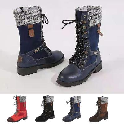 Round Head Thick Heel Women's Short Boots, Medium Boots, Wool Mouth Women's Boots