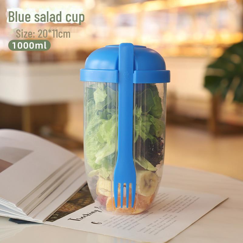 Portable Breakfast Salad Cup with Yogurt and Spoon - Light, Slimming Fruit and Vegetable Meal