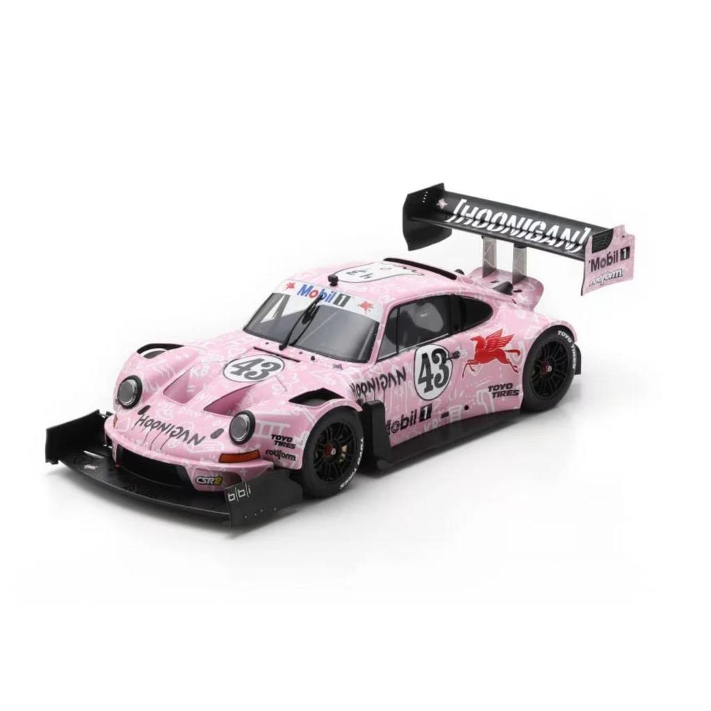AABKQ1 Sparky 1:64 Porsche 911 Pink Flying Pig Livery 2022 Pikes Peak 43 Racing Car  Alloy Car Model