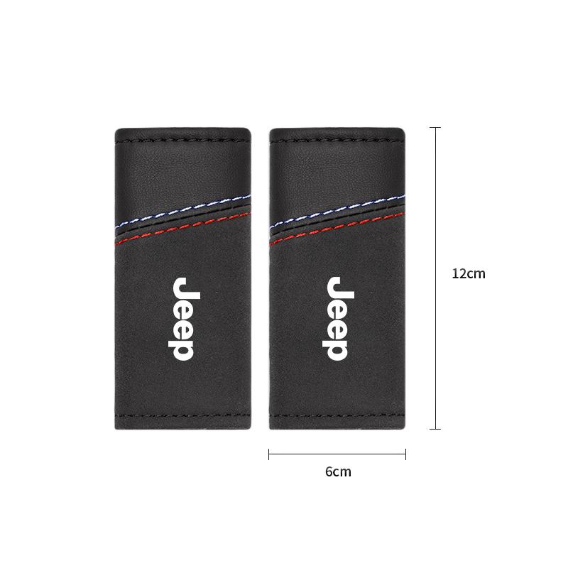 2Pcs Suede Handgrip Protect Casing Car Interior Accessories For Jeep Cherokee Compass Patriot Willys Liberty Rubicon Trail Hawk