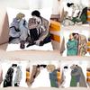 NNagumoand Shin Case Plush Fabric Soft Pillowcase Double Sided Print Cushion Cover Household Gifts