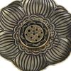 1Pcs Home Room Decoration Flower Shaped Metal Incense Burner Craft Ornament For Spa Yoga Meditation Accessories