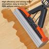 Sponge Mop Roller with 2 Super Absorbent Refills Long Easy-to-use Wringer Handle Ergonomic Design Self-Squeeze Small Floor Cleaning Tool