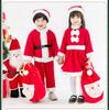 Lalapala Santa Cosplay Christmas Santa Claus Cute and Warm Kids Costume for Girls and Includes Hat and Perfect for Cultural School Stage and Christmas