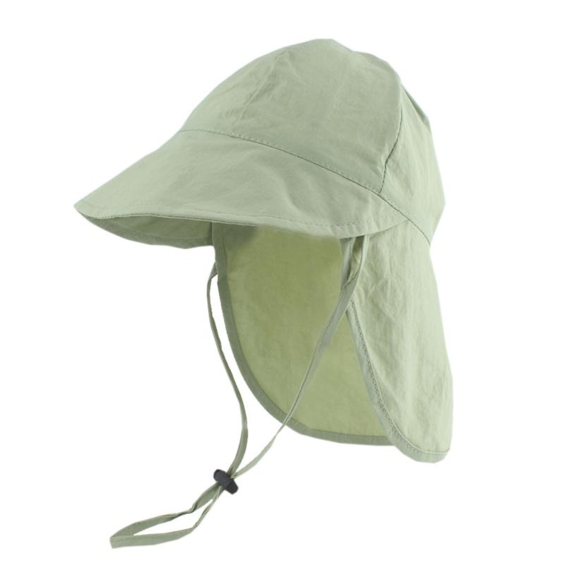 Children Wide Brims Sun Protective Hat Breathable And Adjustable Fisherman Hat For Beach Camping And Fishing Wear