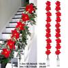 1PC Christmas 10/20 LED Garland Lights with Red Berries & Holly Leaves Battery Powered For Home Indoor Fireplace Xmas Decoration
