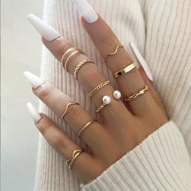 Snake Rings for Women Fashion Jewelry Ring Sets Vintage Bague Femme Rings for Girls Adjustable Finger Ring Anillo