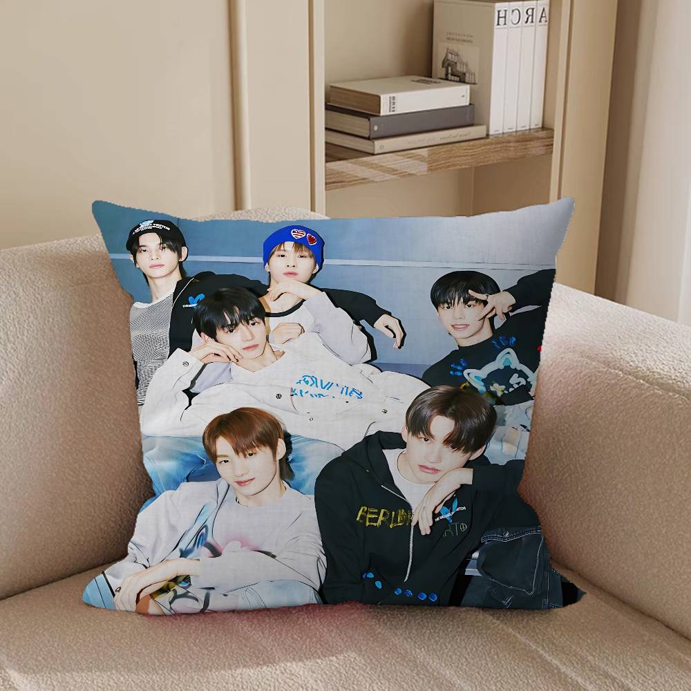 

Kpop-P TWS B-bandS Pillow Case Removable Washable Cushion Cover – All-Season Soft Linen 12x12Inch