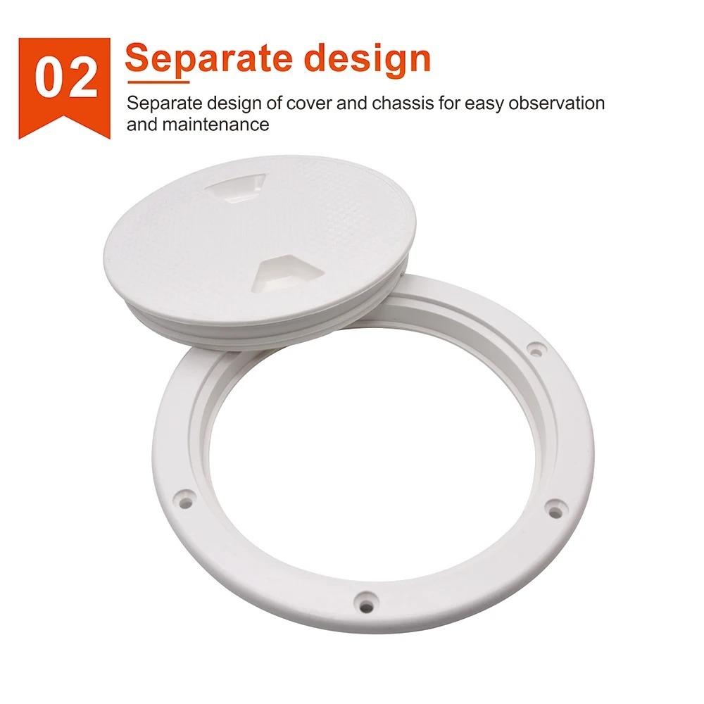 Round Hatch Cover 4 6 8 inch Non-Slip Inspection Hatches  For Boat Yacht Marine