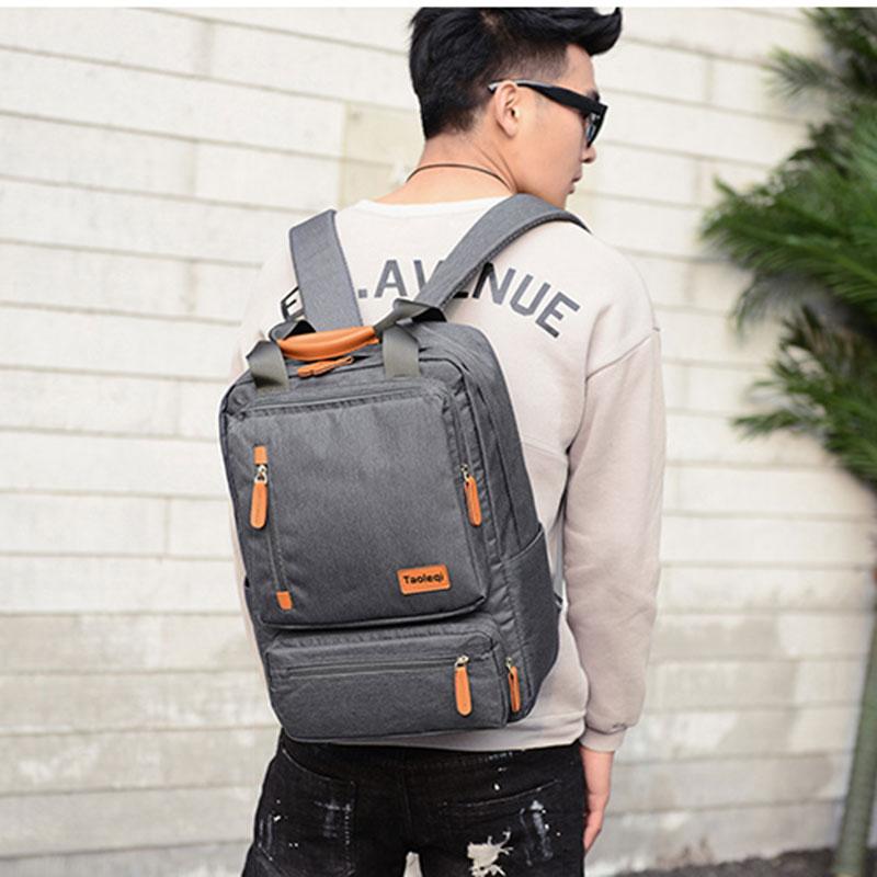 Casual Business Rucksack Für Männer Licht 15 zoll Laptop Tasche 2023 Wasserdichte Oxford Tuch Dame Anti-diebstahl Reise Rucksack grau