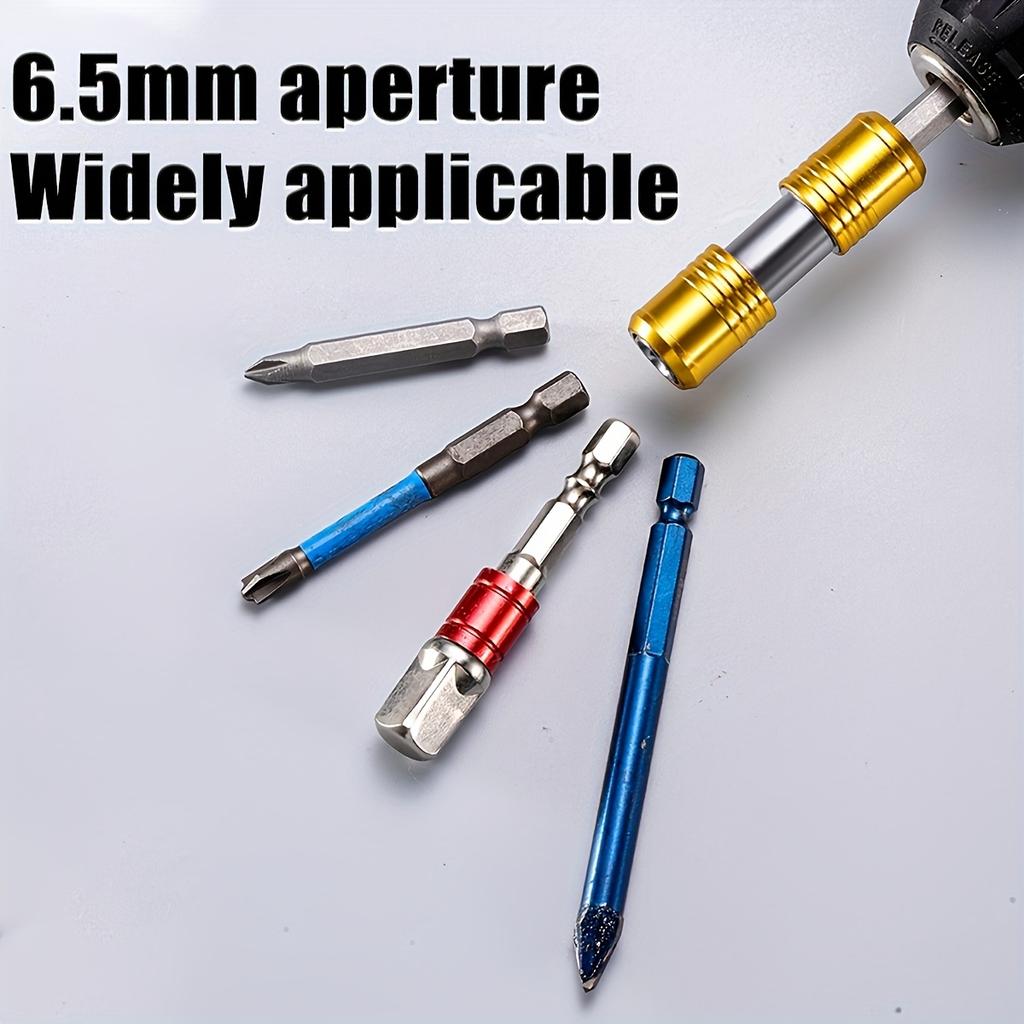 Double Head Screwdirver Bit Holder Quick Release Double Head Drill Bit Holder 1/4 Inch Hex Inner Hole for Power Drill