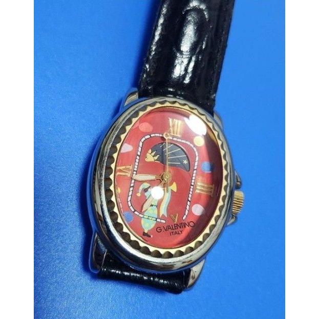 Used GIOVANNI VALENTINO ITALY watch red