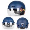 Bicycle Helmet Outdoor Cycling Helmet Integrated Molding Goggles with Taillights for Men and Women Universal Mountain Bikes