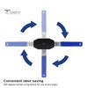 Brake Caliper Tool Universal Disc Brake Piston Caliper Compression Tool with 2 Brake Caliper Hooks Brake Caliper Press 360 Degree Ratchet Brake Tool