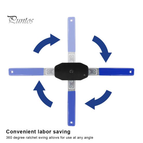 Brake Caliper Tool Universal Disc Brake Piston Caliper Compression Tool with 2 Brake Caliper Hooks Brake Caliper Press 360 Degree Ratchet Brake Tool