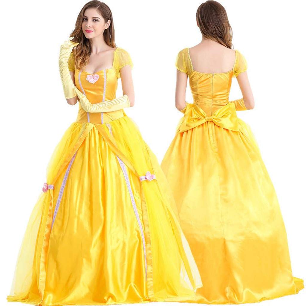Formemory Halloween Princess Beauty and the Beast Princess Adult Costume Kids Events Costume, Halloween, Christmas, Dress, Cosplay, Parties, Costume,