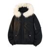 % Down New National Standard White Duck Down Down Jacket for Men and Women In Winter Loose Parker Thickened Large Fur Collar Jacket for Men