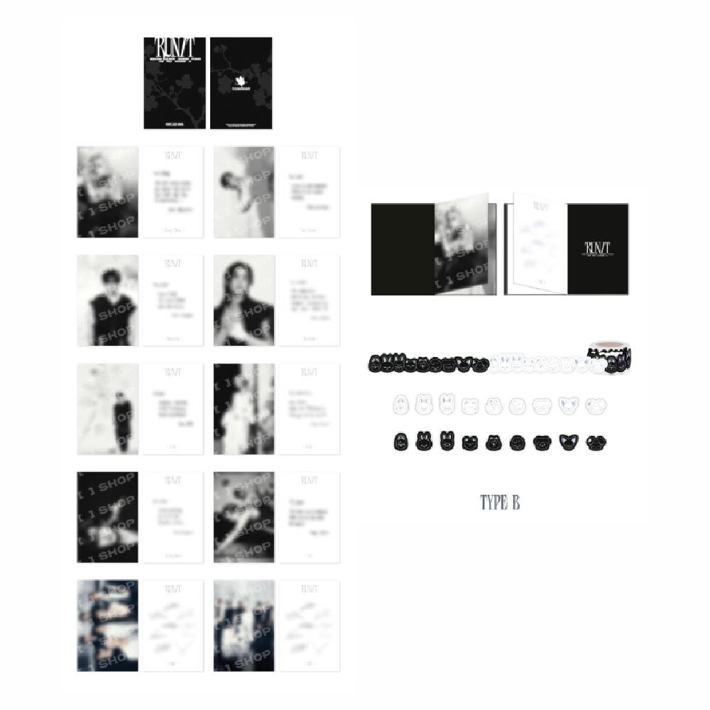 Pre-order Stray Kids RUN IT SEOUL Postcard Book & Roll Sticker Set