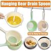 Plastic Fruit Vegetable Drain Basket Long Handle Kitchen Fine-mesh Sieve Rice Washing Basin