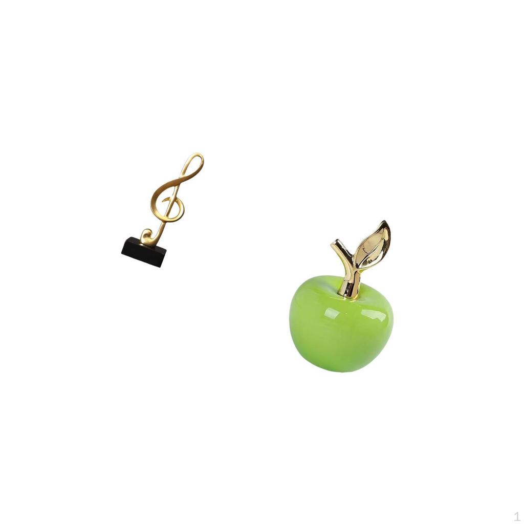 Creative Resin Music Note And Ceramic Figurine Sculpture Tabletop Ornament Centerpiece for Desk