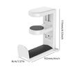 Lightweight Under Desk Headset Stand Holder Rack with Rotating Hook Adjustable Clamp for Organized Gaming Setup