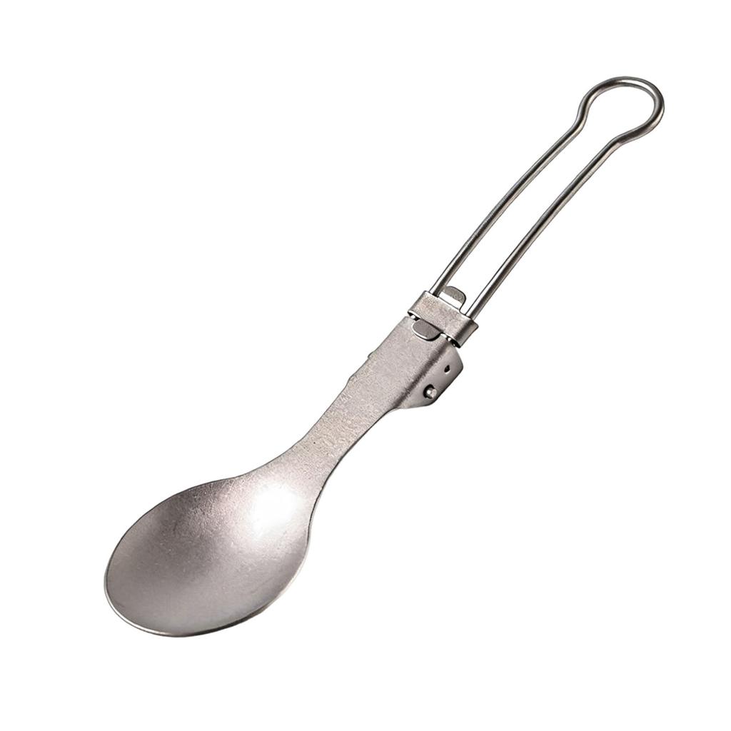 Titanium Foldable Cutlery Ultralight Portable Titanium Tableware High Temperature Resistant for Camping Hiking Picnic Travel