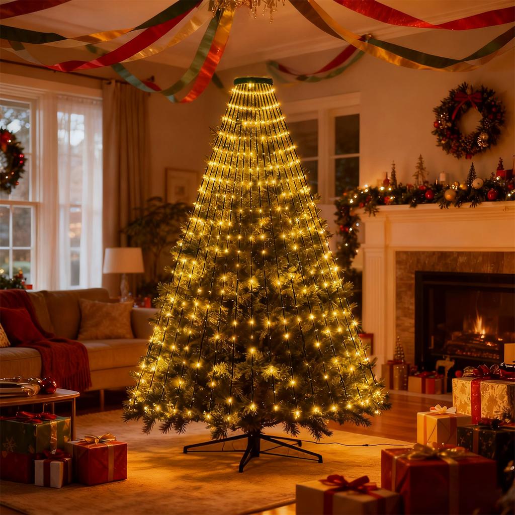 2m Christmas Tree Decoration Light String Holiday Garden Layout Light Party Scene Camping Atmosphere Light