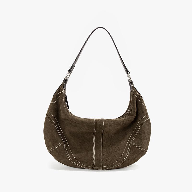 Crossbody Dumpling Bag High-end Women's Bag Cowhide Bag Fashionable and Versatile Women's Single-shoulder Bag